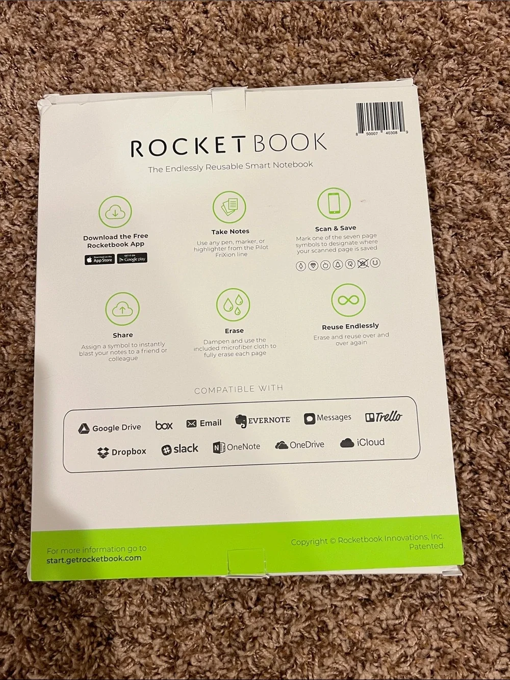 Rocketbook Fusion Reusable Smart Notebook - Black